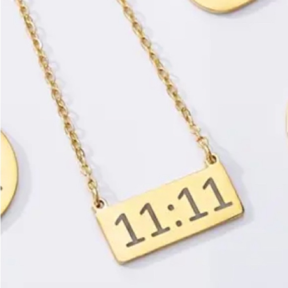 11:11 Necklace make a wish 18k gold plated stainless steel